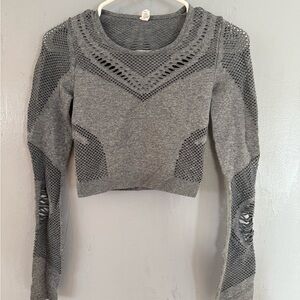 ALO Yoga Siren Mesh Long Sleeve Crop Top